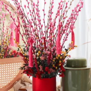 3 Pink Pussy Willow Cuttings, 8-10 Inch Tall, Easy To Root Pussy Willow Plant Live, Cut Flower Pussy Willow Tree Live Plant