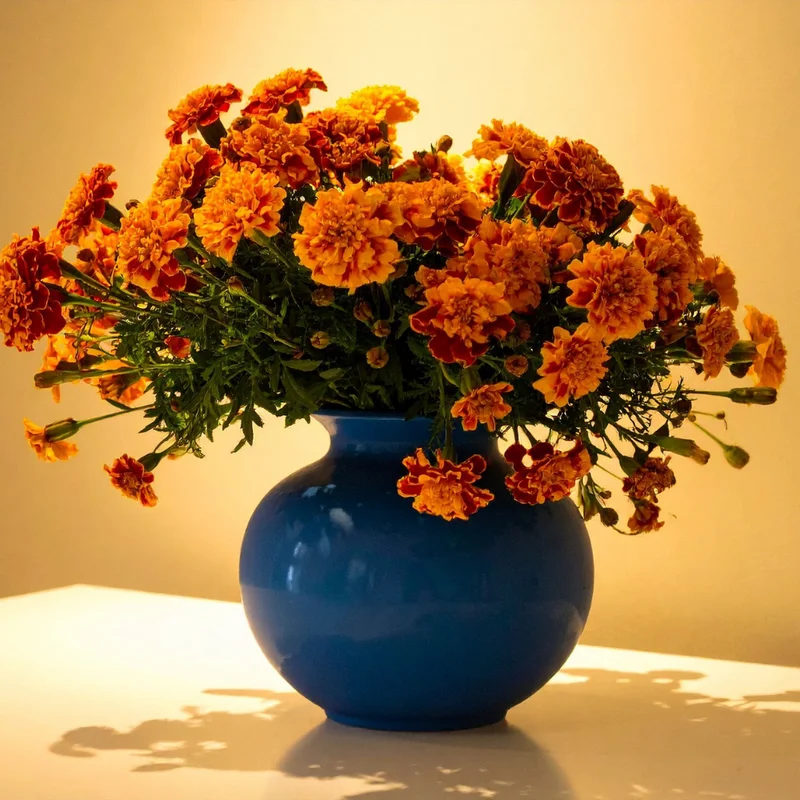 French Marigold Plants Pack of 6 - Assorted Colors - Easy to Grow Flowering Marigolds