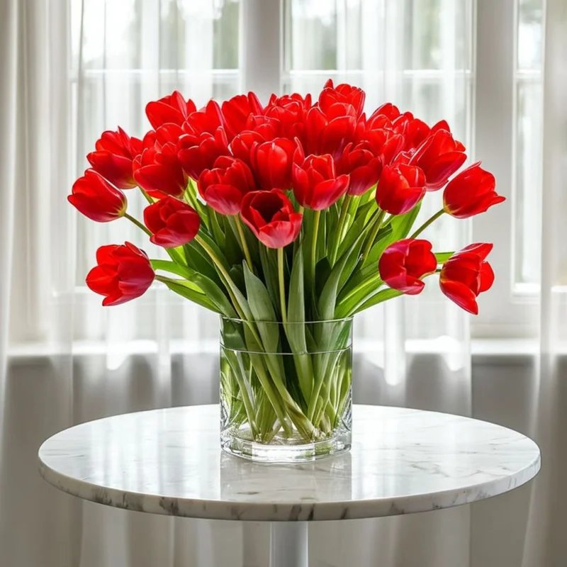 Red Tulip Bulbs - Medium Size - Ready to Grow - Garden Planting