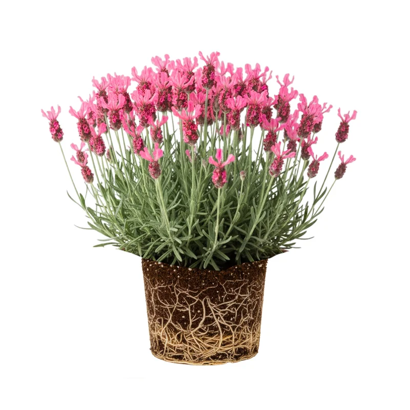 Live Lavender Plant 4'' Pot, Fragrant Herb, Well Rooted Flowering Bushes