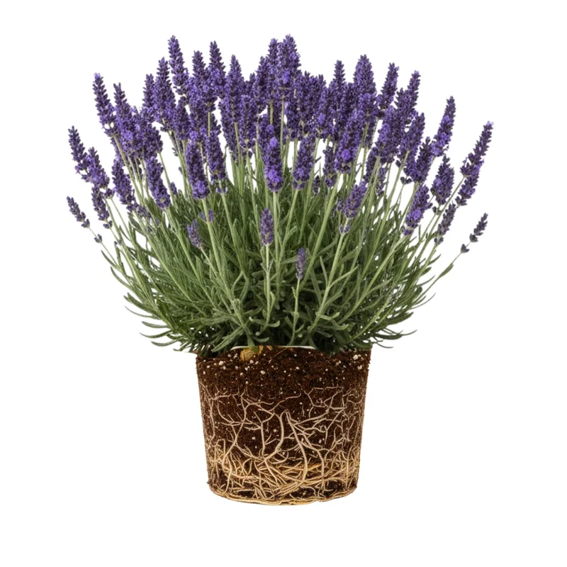 Live Lavender Plant 4'' Pot, Fragrant Herb, Well Rooted Flowering Bushes